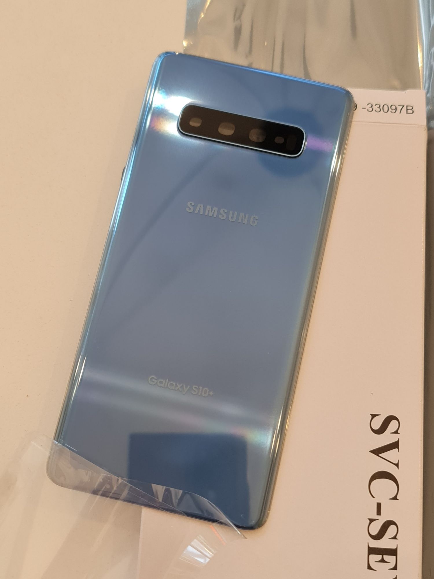 Capac spate S10 plus G975 original Samsung nou albastru