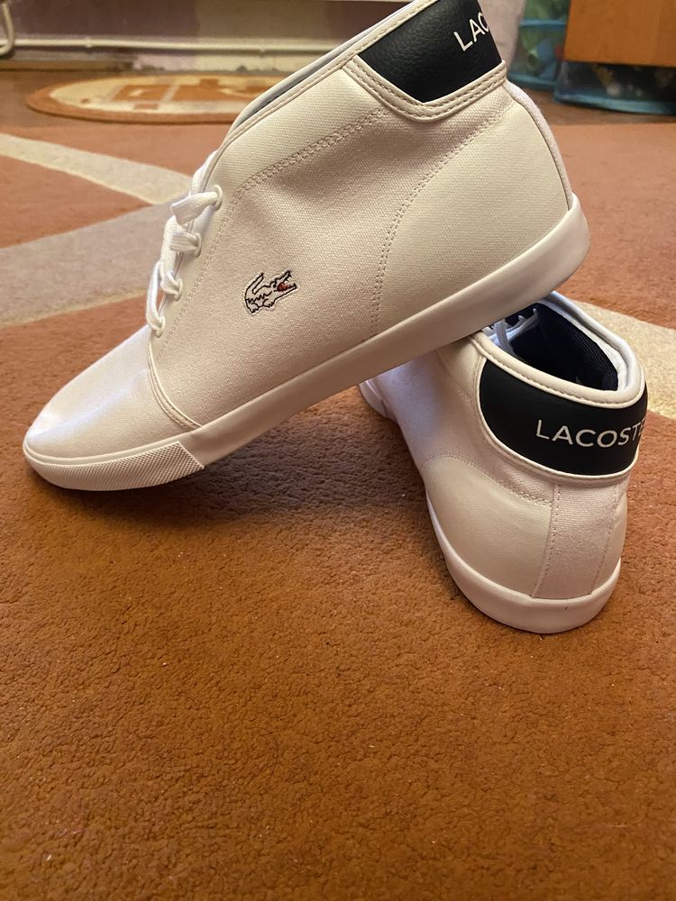 Ghete tip tenis marca Lacoste pt bărbați, nr 44,5. Noi!!!