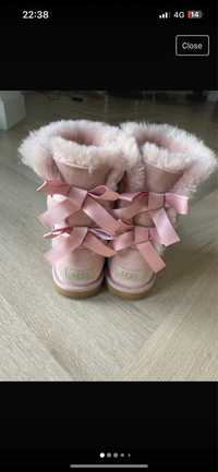 Cizme Ugg baliey bow long dusty pink roz 36