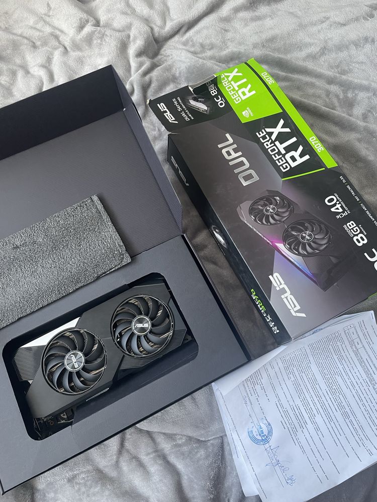 Видеокарта ASUS RTX 3070 Dual OC