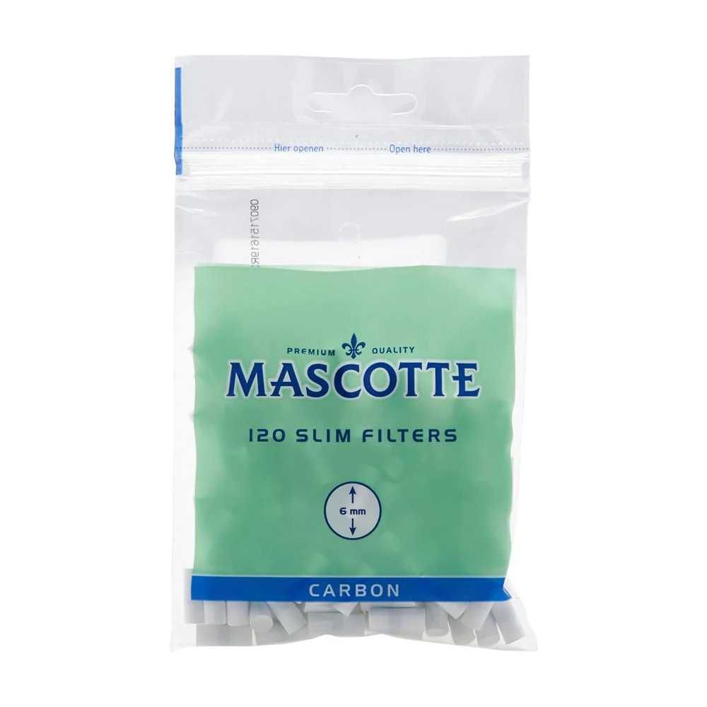 Filtre Tigari Mascotte Slim Carbon 6/15
