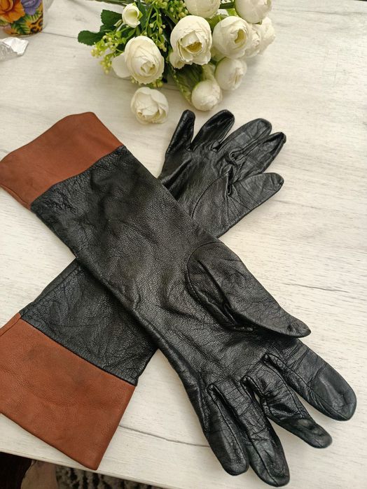 Перчатки кожаные женские