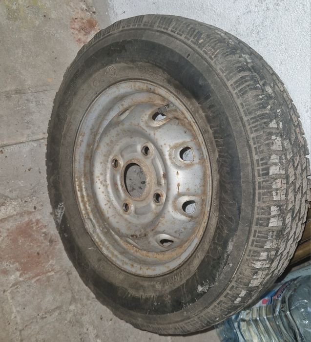 Anvelopa 155 R12+jantă M+S