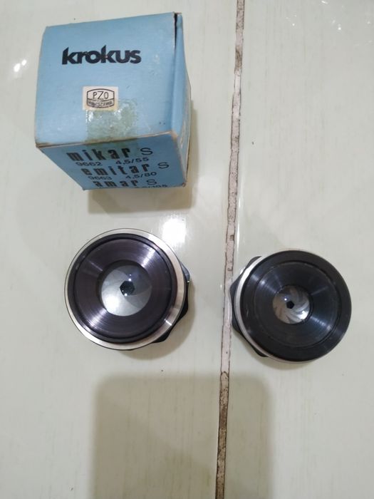 Фотовспышка "Электроника В5-21", фотообъективы MiKAR/S AMAR/S