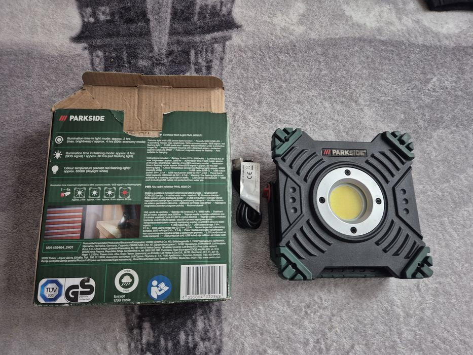 Lampa de lucru portabilă Parkside noua