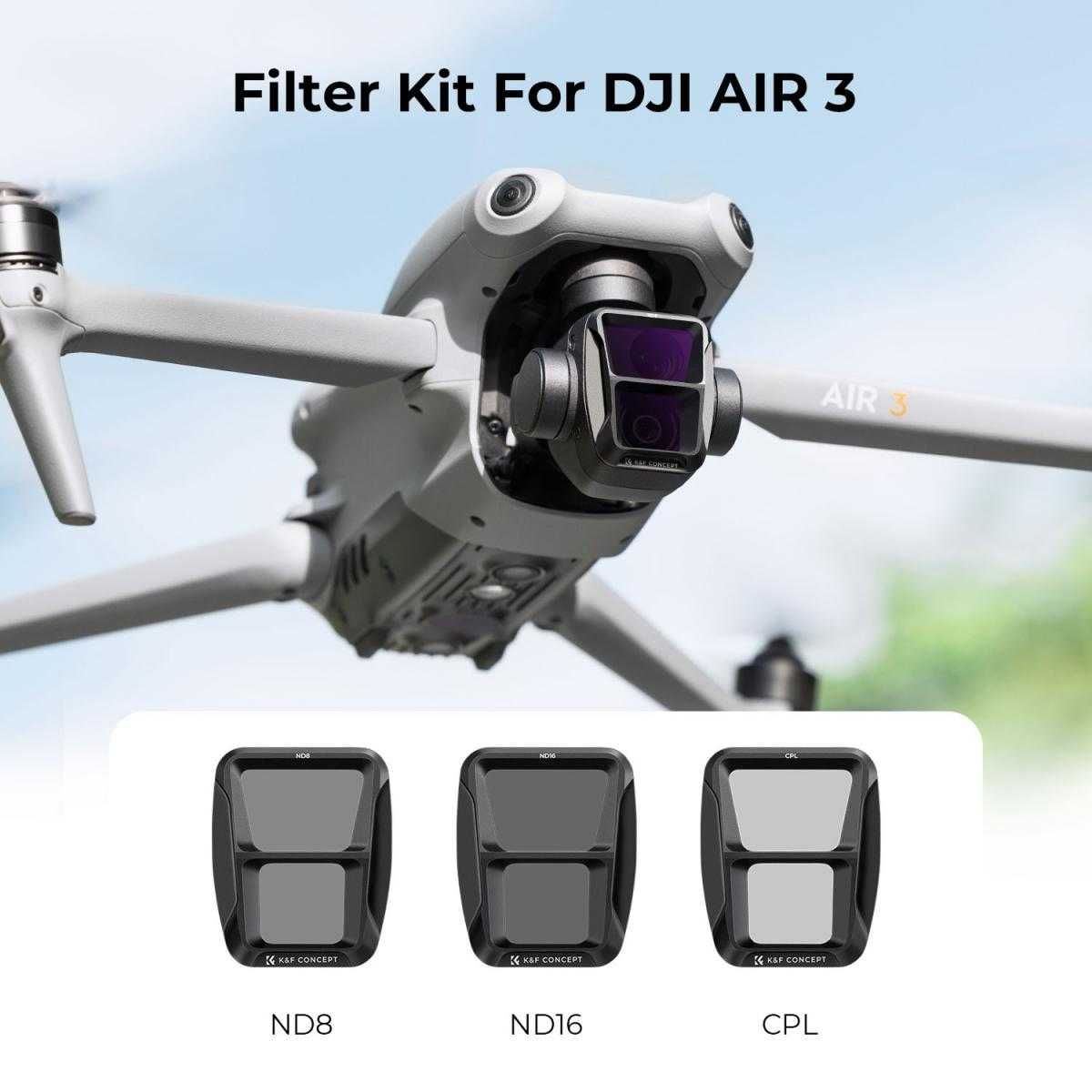 UV CPL ND Филтри K&F Concept за DJI Air 3