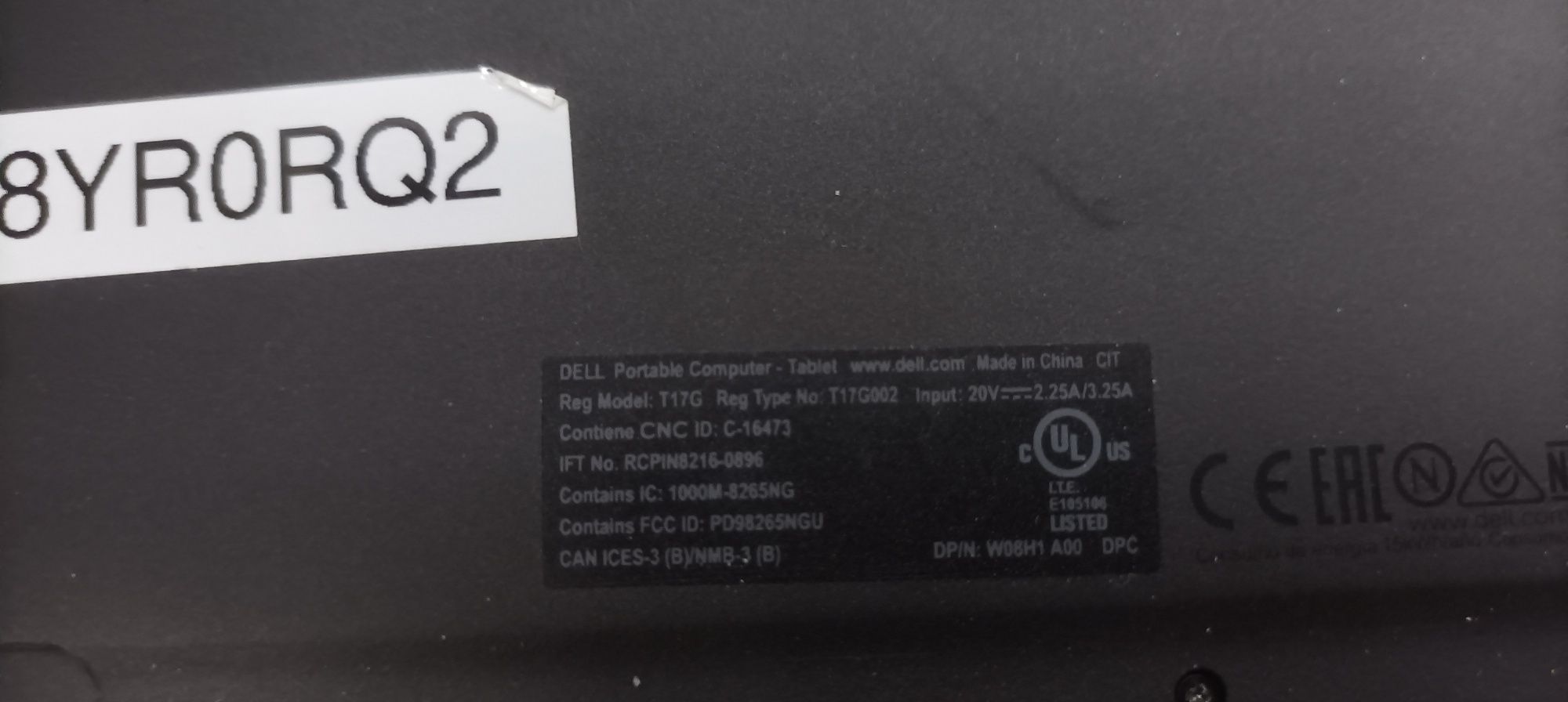 Ноутбук планшет Dell i7 8750u