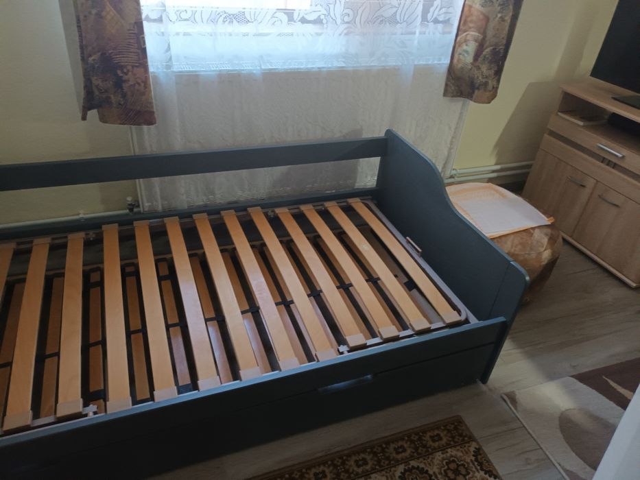 Pat din lem cu Saltea Ortopedic