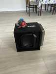 subwoofer auto cu statie si cabluri