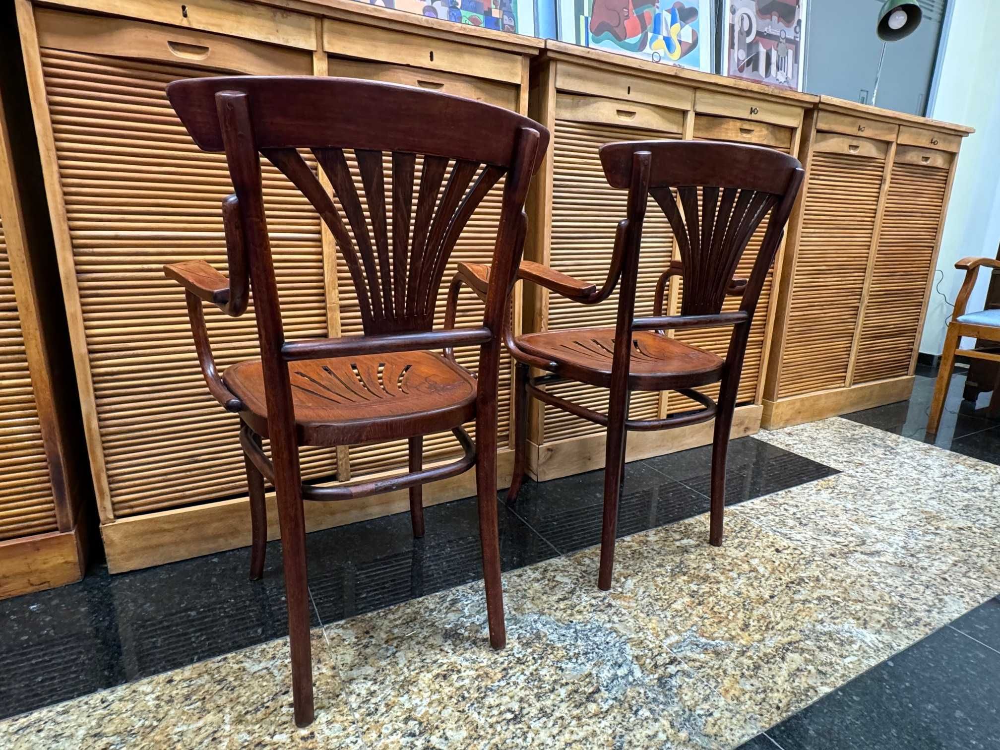 Столове с подлакътници Thonet, Model 221, Vienna Secesion, 1910'
