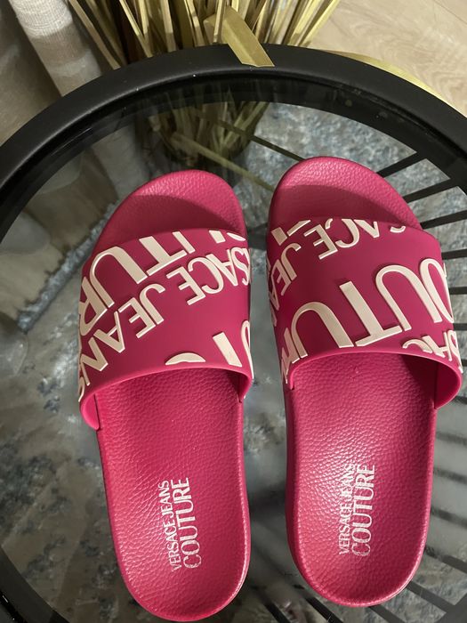 Розови Чехли Versace Jeans Couture