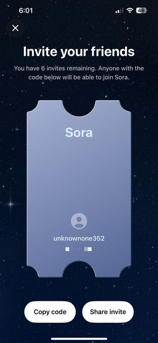 Продается Sora 2 code