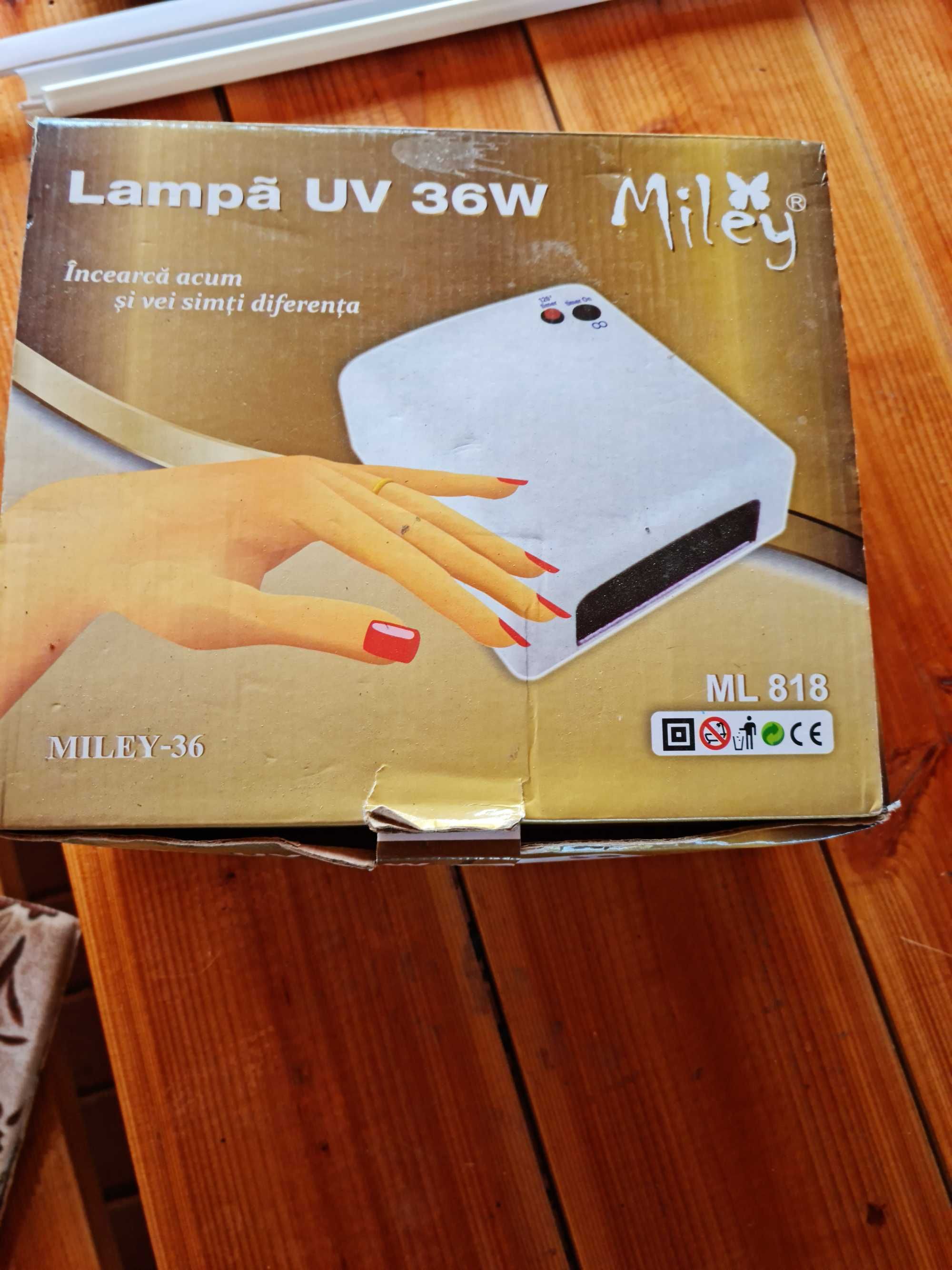 Lampa Pentru Uscare Unghii, 4 neoane UV, 36W