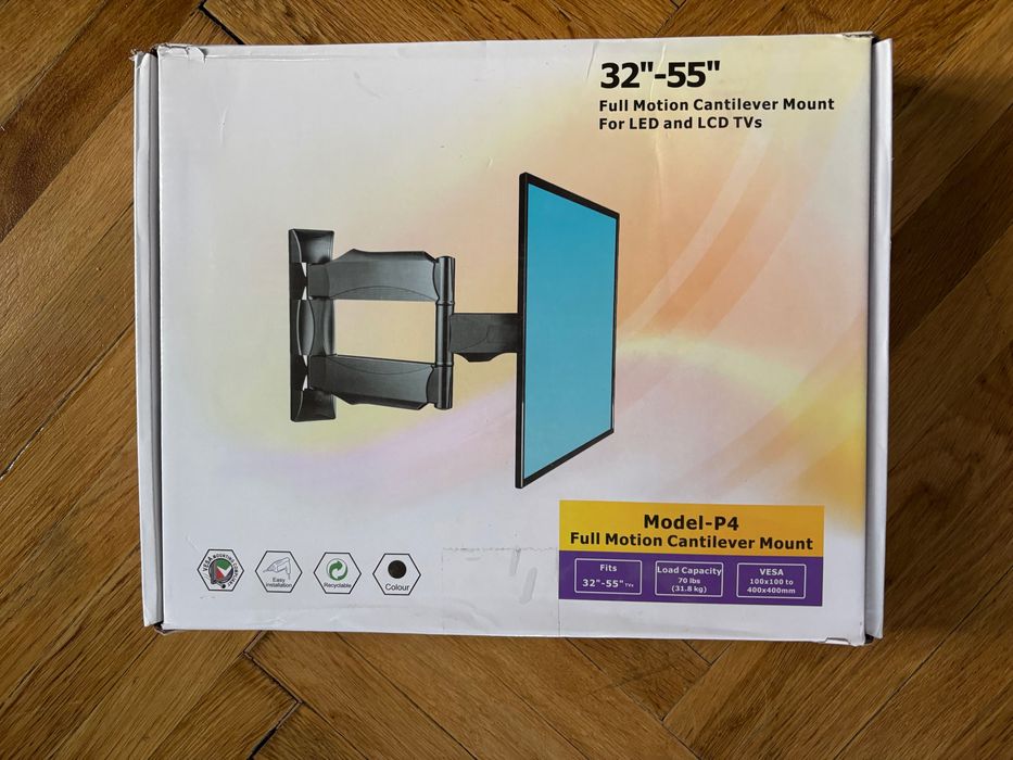 Suport Reglabil Perete P4 pt. Televizoare de 32"-55" pana la 32 kg NOU
