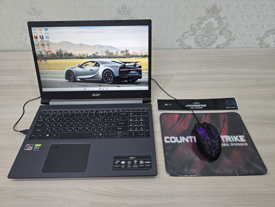 Acer, RTX 3050 4Gb, Ryzen 7, Ram 16Gb, SSD 512Gb, Full HD IPS 144GHz