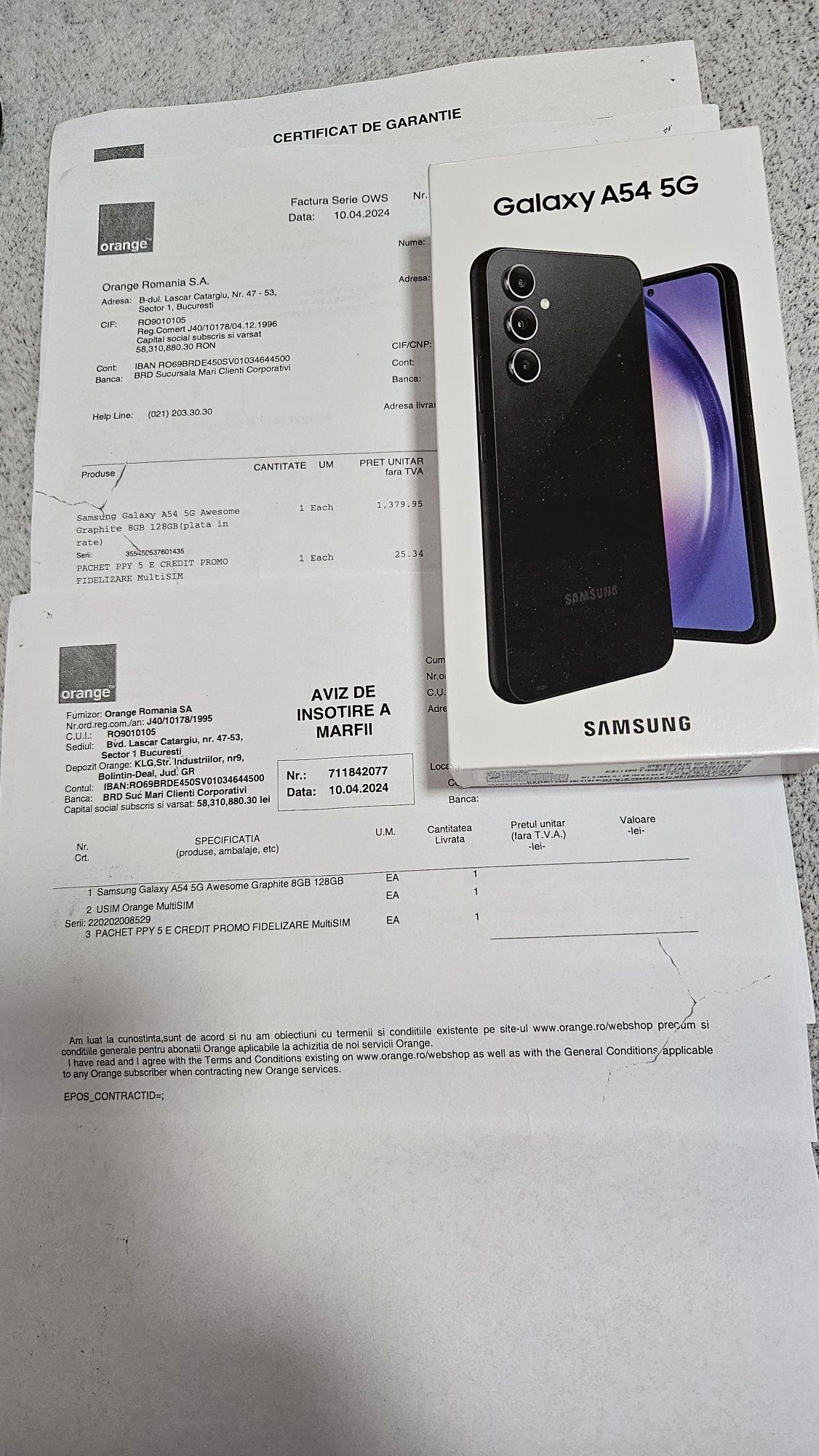 Samsung a 54 sigilat