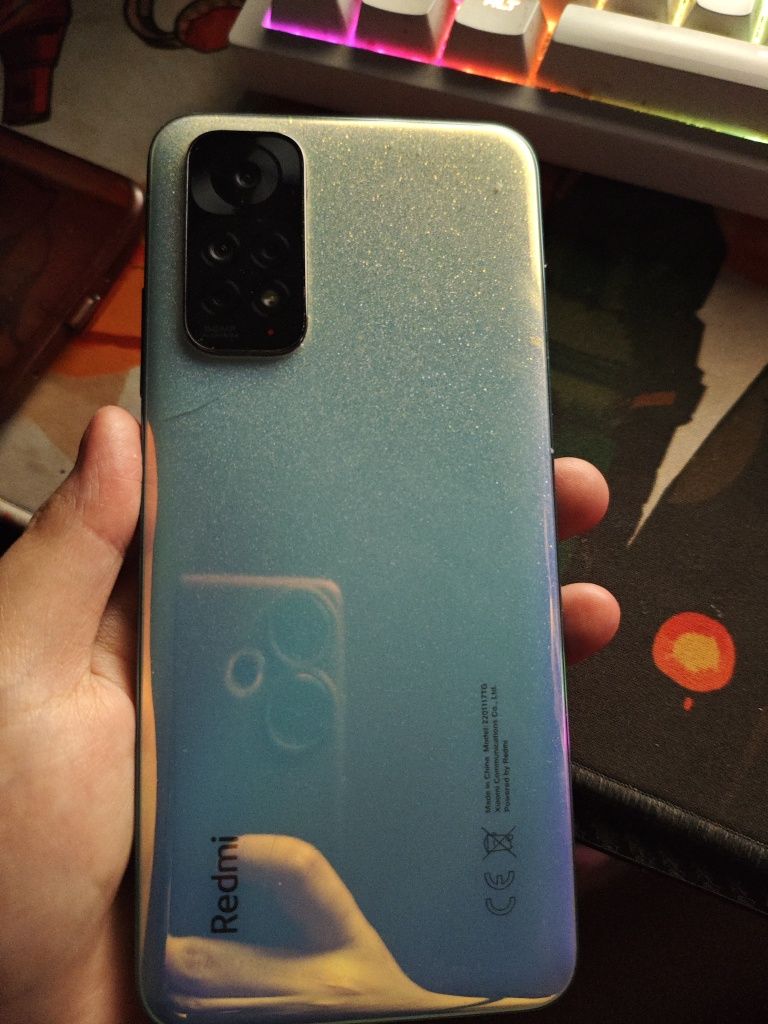 Redmi note 11 голубой корпус