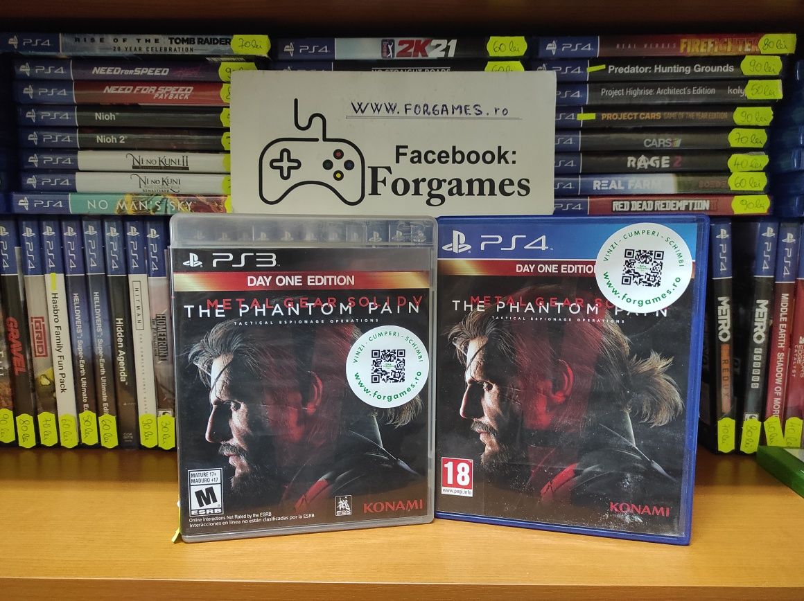 Vindem jocuri Metal Gear Solid V The Phantom Pain PS4 /PS3 Forgames.ro