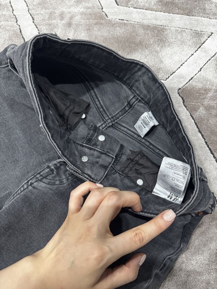джинсы h&m темно серые женские s