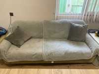 Разтегателен диван + фотьойл+ табуретка