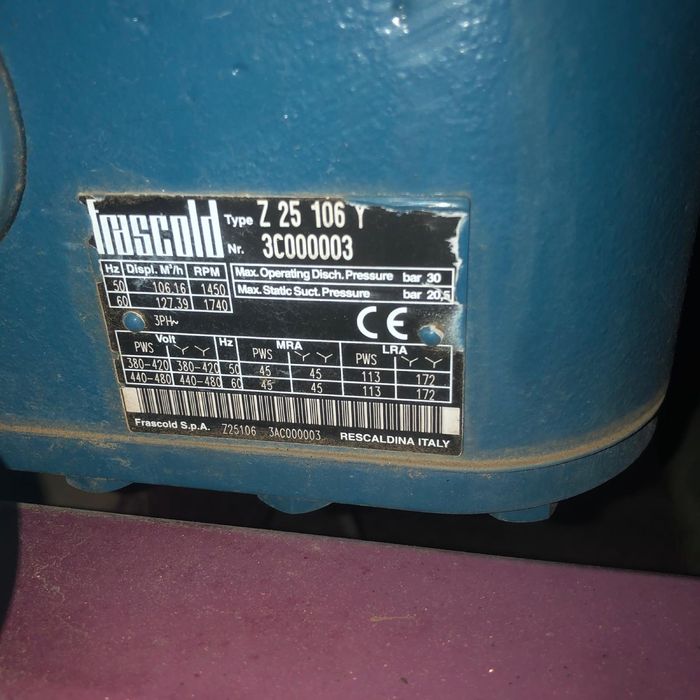 Centrala Frigorifica Frascold (Bitzer,Dorin,Copeland)