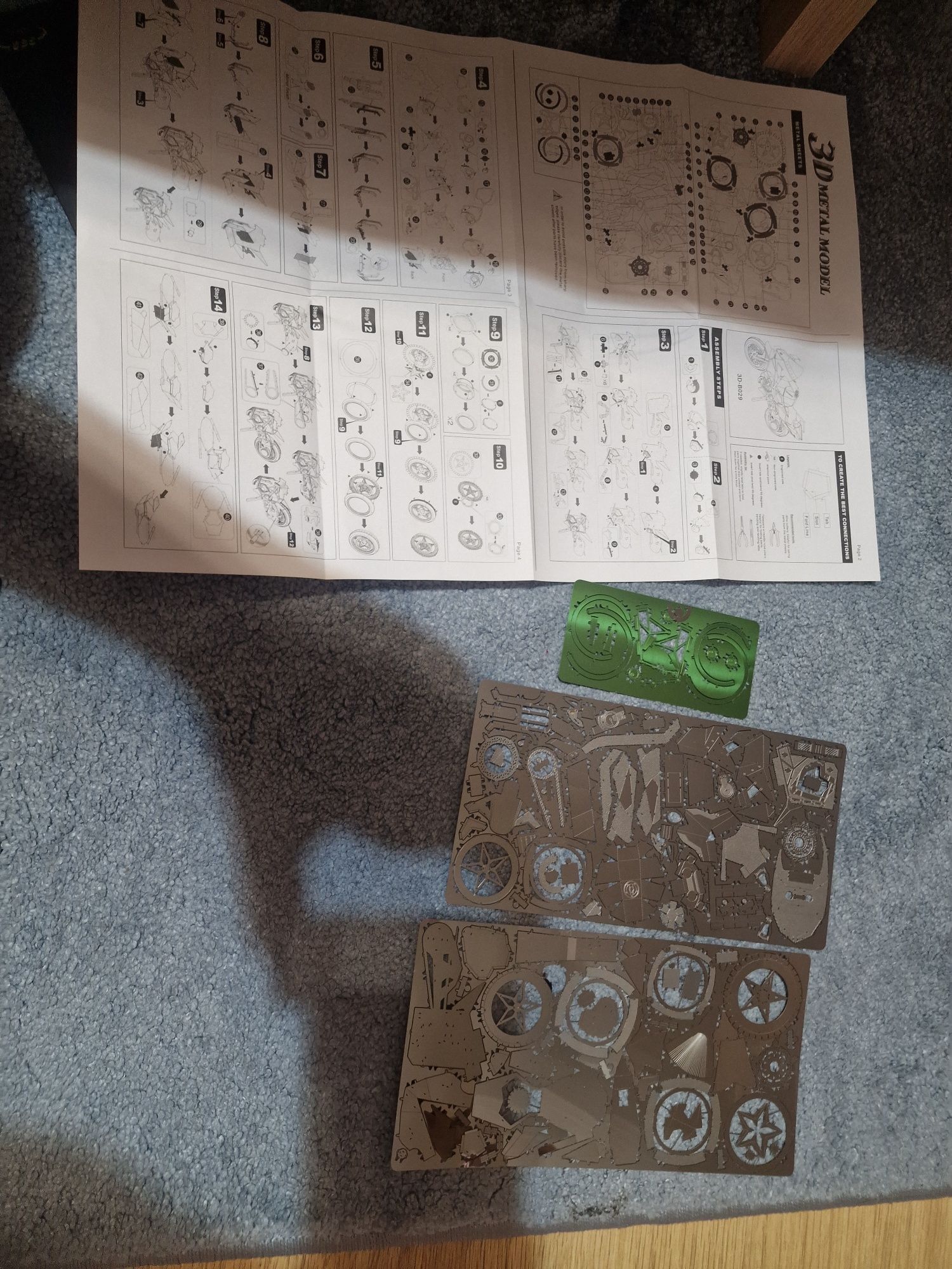Puzzle metal motocicleta Kawasaki H2R