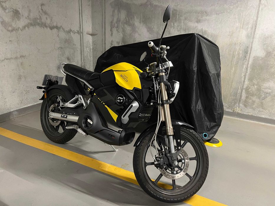 Motocicletă electrică Super Soco TC Max – 800 km, ca nouă, în garanție