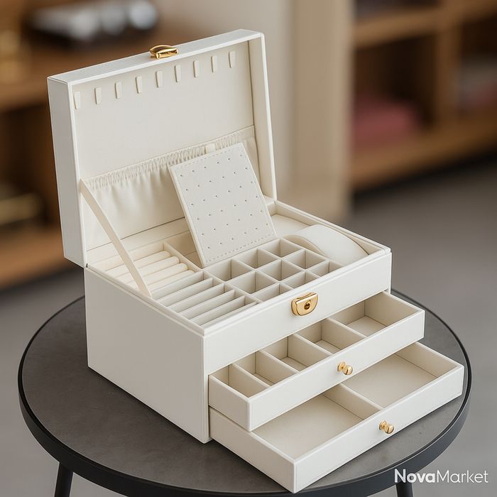 Шкатулка для украшений с двумя выдвижными ящиками