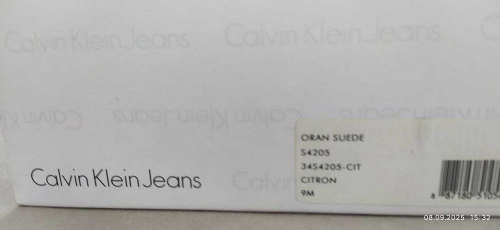 Продаю новые замшевые мужские туфли Calvin Klein 42 размера