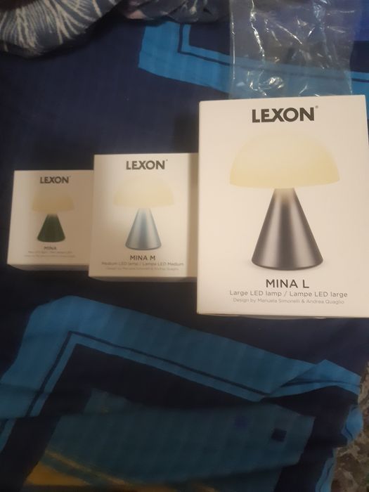Vand lampa veioza led Lexon Mina si Mina M