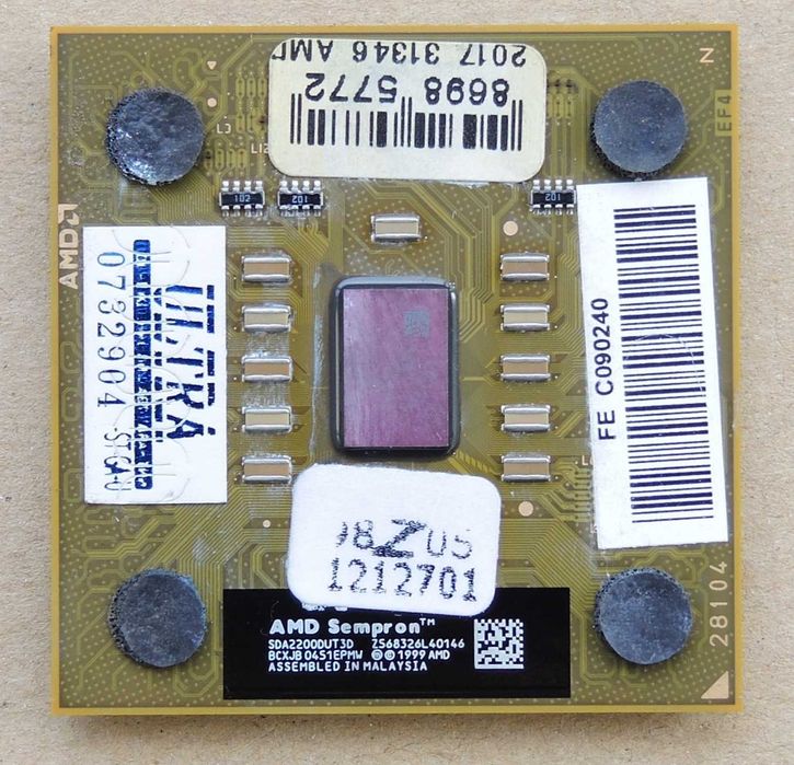 AMD Sempron 2200+ 1500Mhz 166Mhz FSB Thoroughbred Socket 462/A Testat