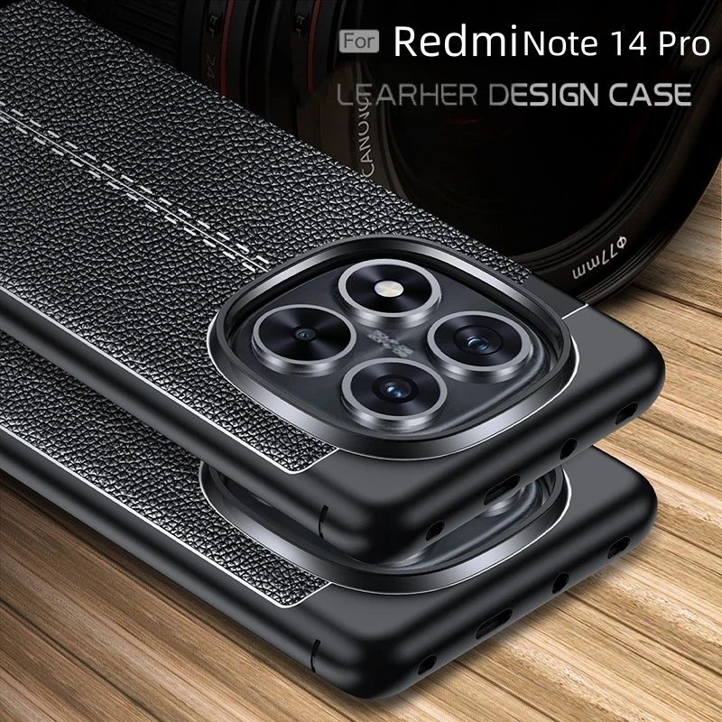 Xiaomi Redmi Note 14 Pro / 14 Pro+ / 14 4G 5G / Кейс гръб кожена шарка