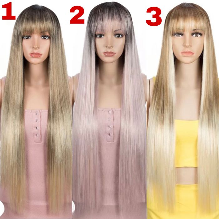 Peruca R214 (Daira-Shop.ro) Blonda Breton Gri Roz Cenusie Ombre suvite