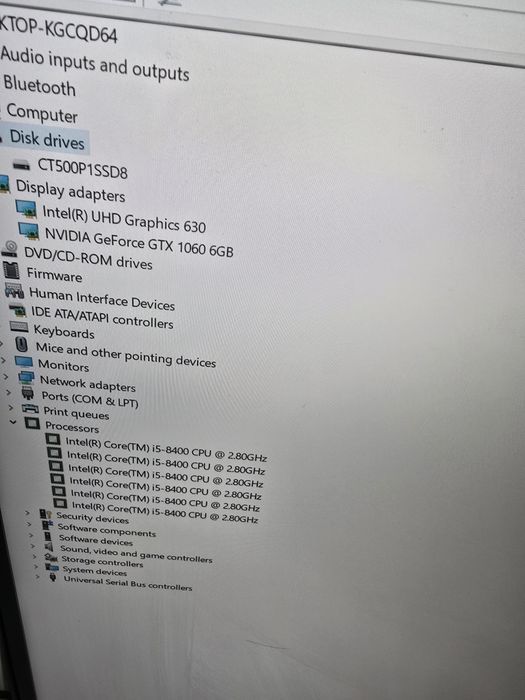 Unitate gaming Alienware Aurora R7 I5 gen 8 Video Gtx 1060 6gb 16GB