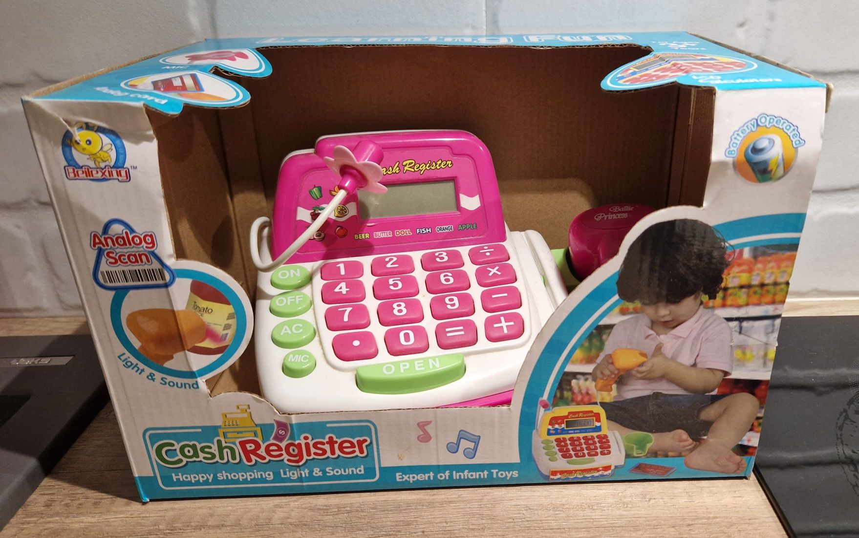 Детски касов апарат с калкулатор и аксесоари