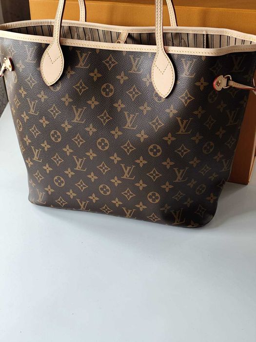 Louis Vuitton Дамска чанта Neverfull MM Монограм