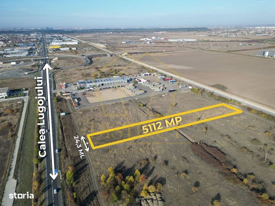 Teren de 5.112mp pentru servicii- industrial | calea Lugojului | Ghiro