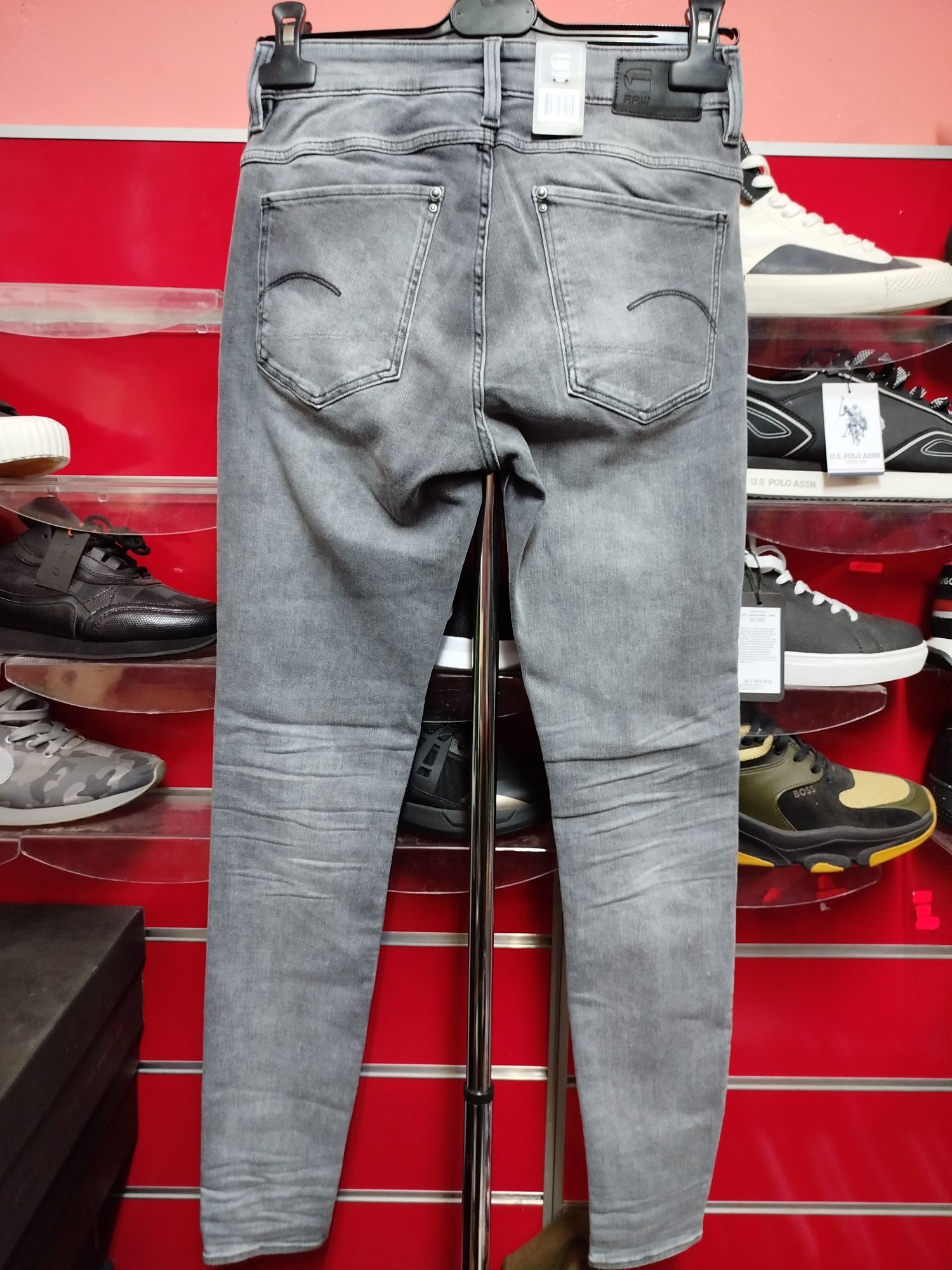 Оригинални дамски дънки G-Star Raw Lhana Skinny нови сиви