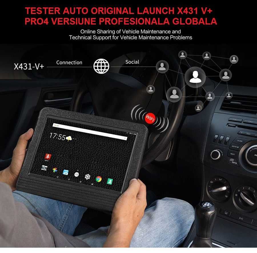 Tester Auto Launch X431 V+ DZ tableta  10.1'' 2/32 Gb, Update Online