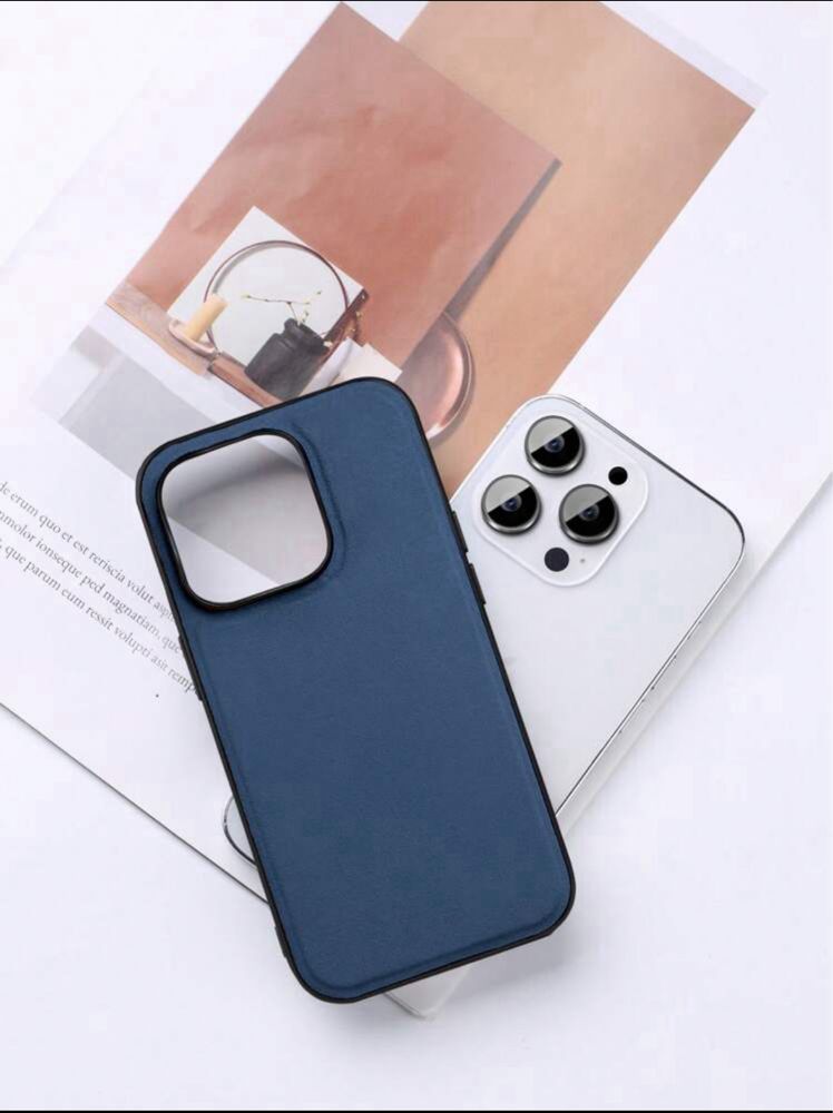 Husa iPhone 15 - piele alcantara