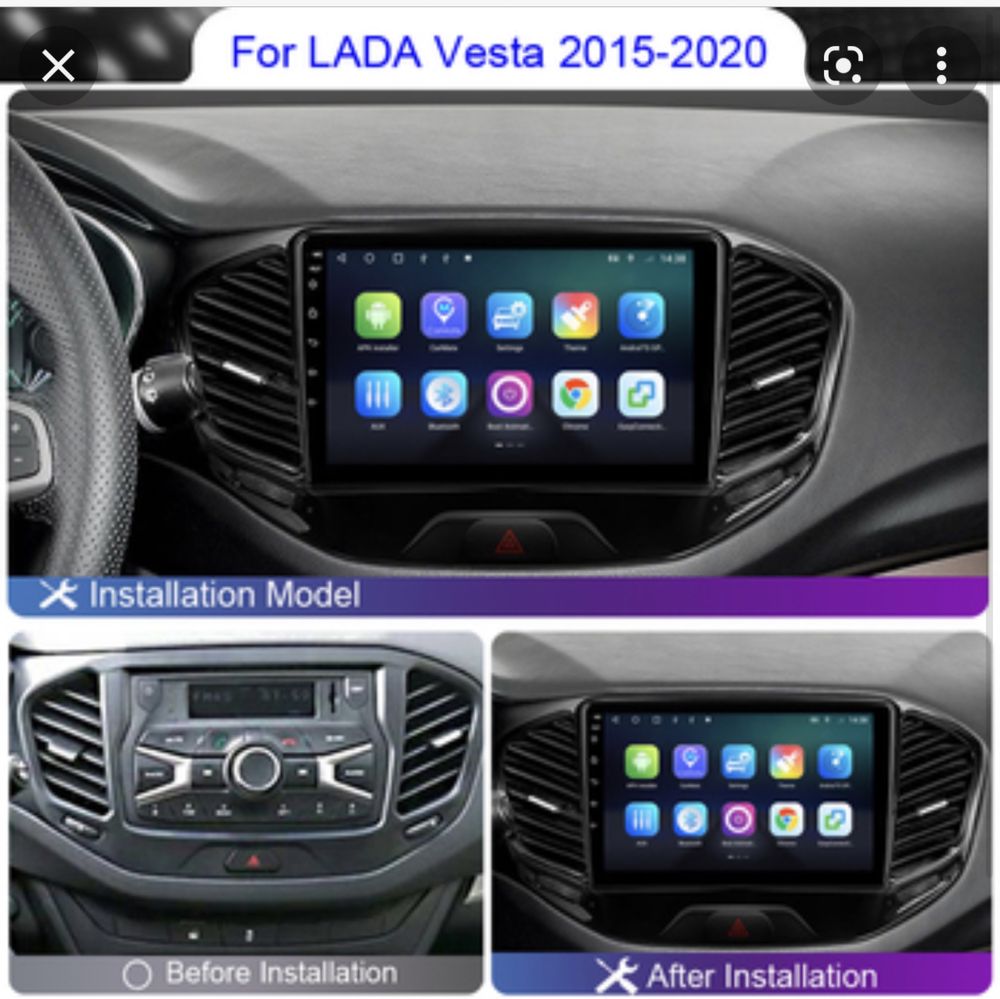 Lada Vesta Лада Веста магнитола на андроиде Teyes CC3 A8 A5