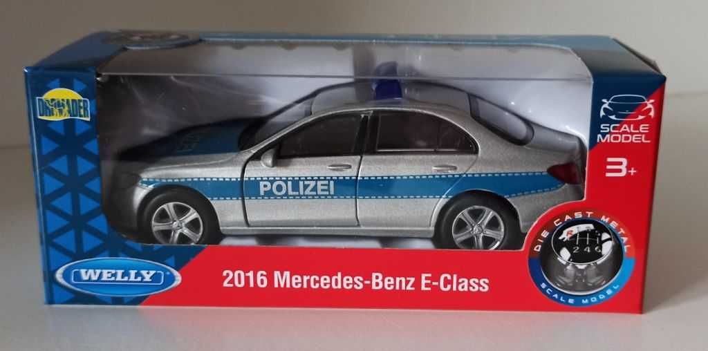 Macheta Mercedes Benz E-Class W213 2016 Politia - Welly 1/36