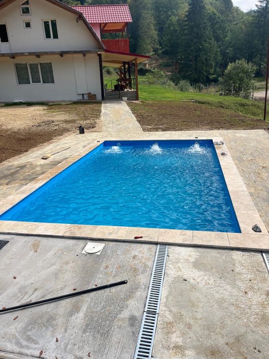 Constructii piscine din cofrage de polisitiren placate cu liner