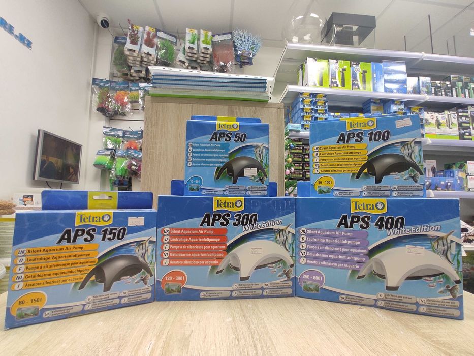 Компрессоры Tetra APS 50-400 для аквариумов 10-600 л!