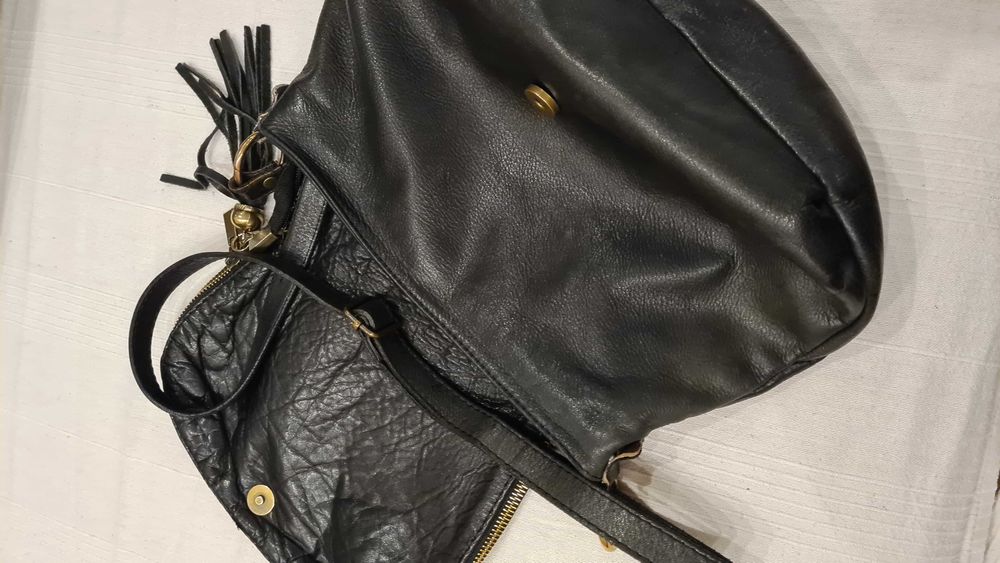 Дамска чанта естествена кожа