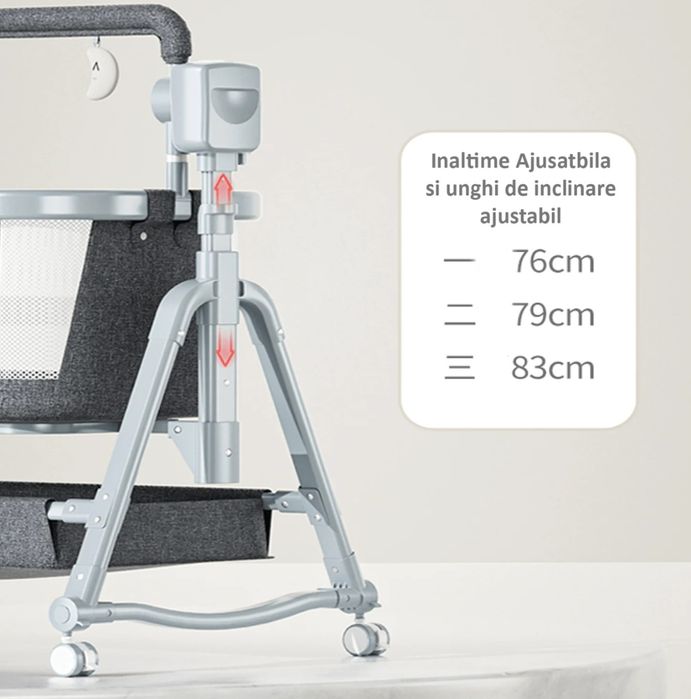 Vând patut electric multifunctional bebelusi,