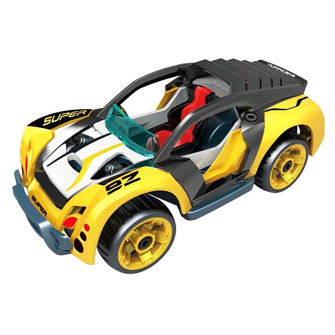 Masina cu Mecanism, Demontabila, model Yellow Racer