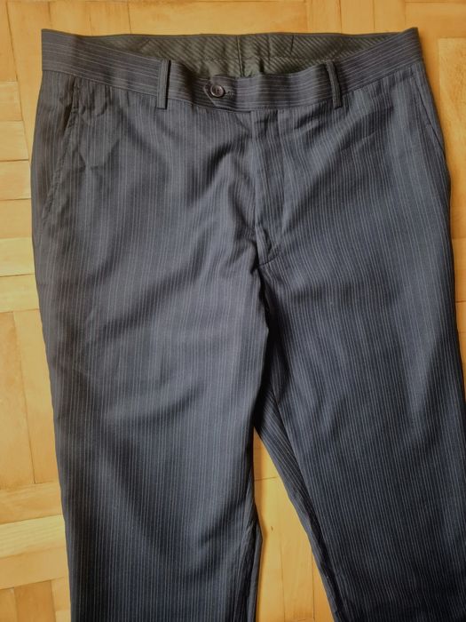 Pantaloni de Lux Via V. Veneto, Dungi (Pinstripe), Lână - W33