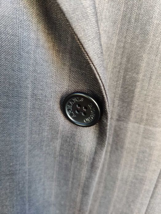 Costum Giorgio Armani ORIGINAL 58 - Gri-Lana virgina - Toamna Iarna