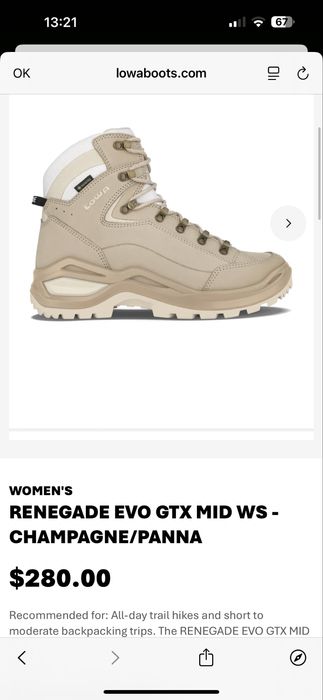 LOWA Renegade EVO GTX Mid Ws